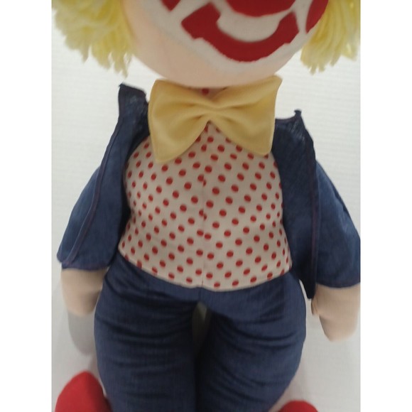 Clown Large Vintage Clown Doll Handmaid Yellow hair Sleeping clown Collectible - Picture 11 of 12